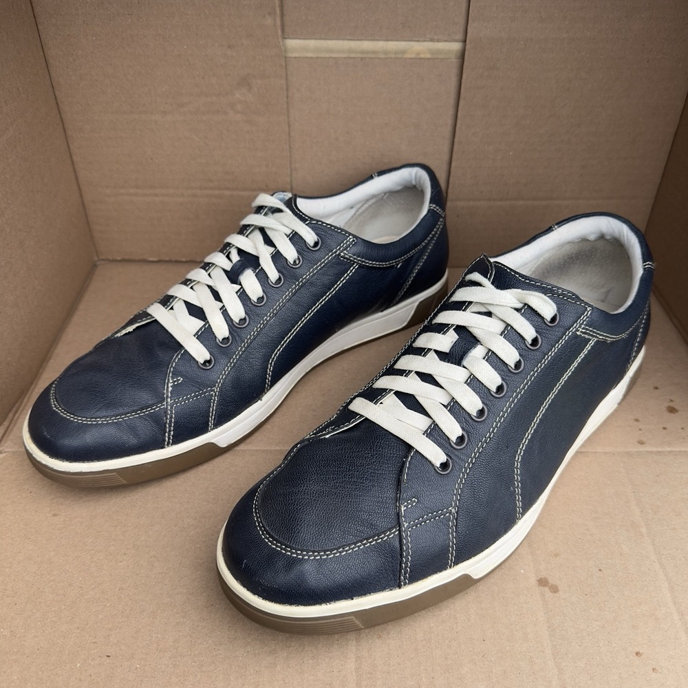Cole Haan Quincy II Leather Court Sneakers Men's Size 12M – Navy Blue